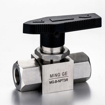 China 6000 PSI 304 NPT-3/8 Stainless Steel High Pressure High Pressure Ball Valve for sale