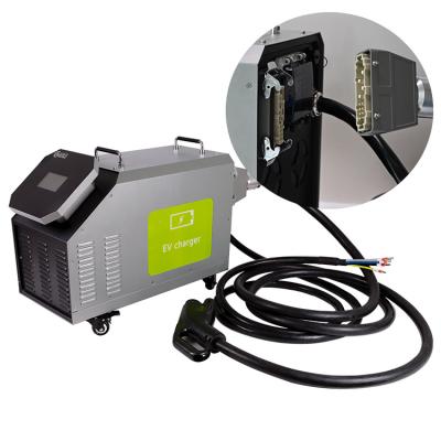 China EV car OEM service factory electric car battery vehicle battery dc chademo fast dc 15kw EV charger mobile portable charging station for sale