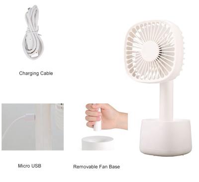 China Practical Amazon Hot Sale Mini Portable Fan 3.2W Portable Handheld Rechargeable Fan With CE CB Certificate for sale