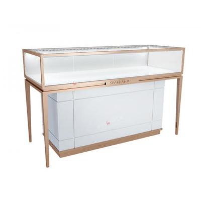 China Glass Jewelery Counter Display Showcase Shop Jewelery Cabinet Showcase Modern And Fashion Design for sale