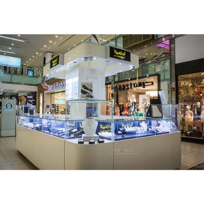 China Modern And Fashion Jewelry Display Counter Counter Kiosk Stand Jewelry Display In Mall for sale