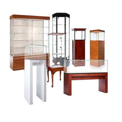 China Modern Modern MDF Wood With Tempered Glass Made Museum Display Cases for sale