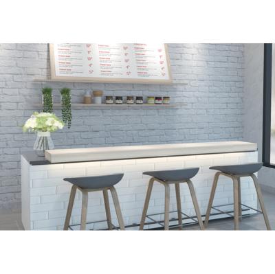 China Morden charming solid bakery display counter with cabinet artificial marble top store for grocery store for sale