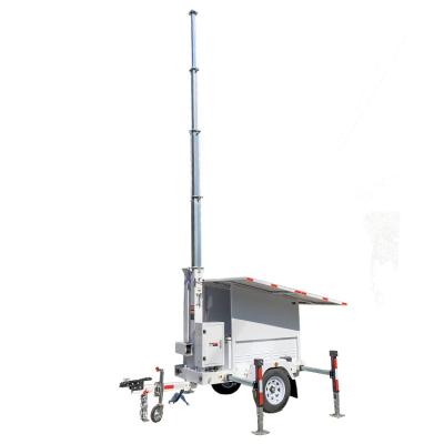 China Gps Tracker Industrial Security Camera Powered Solar Food Truck Trailer for sale