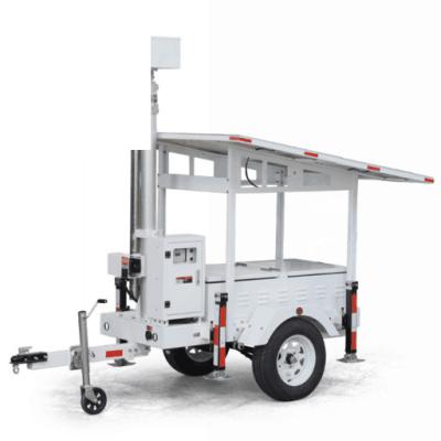 China Industrial Security Towable Tracking Light Tower Mounted Solar Lighting Towers Trailer for sale