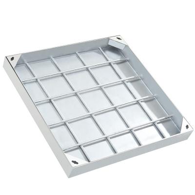 China High qualitycustomized stainless steel construction invisible manhole cover for sale