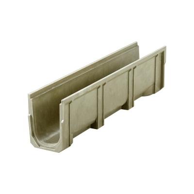 China Concrete Polymer Channel Grate Drain Construction Cover For Exterior Drain Trench Line for sale