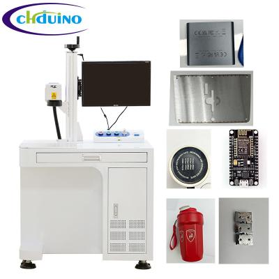 China 20W 30W 50W 100W Fiber Laser Marking Machine For Plastic Metal Stainless Steel Sign for sale