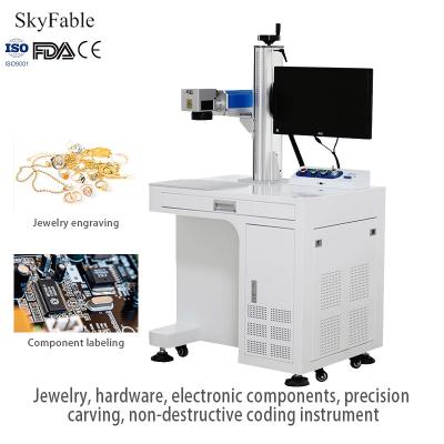 China Non Contact Fiber Laser Marking Machine Precision Non Destructive Coding Instrument for sale