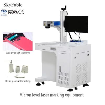 China Precision Fiber Laser Engraving Machine 30W voor ABS-harsinkt elektroplaatmateriaal Te koop