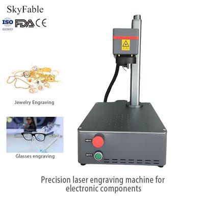 China Desktop Precision Jewelry Laser Engraving Machine Op maat gemaakte 7000mm/s snelheid Te koop