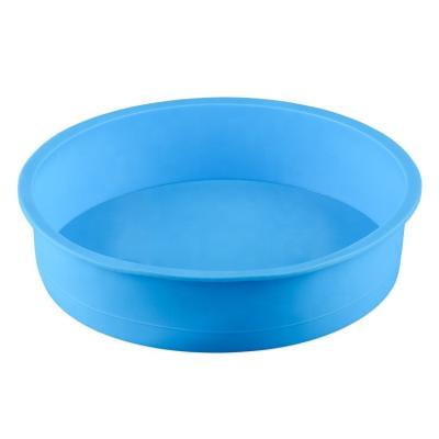 China Viable Hot Selling Silicone Food Grade 9 Inch Round Cake Pan Baking Mold Silicone Cake Pan For Baking for sale