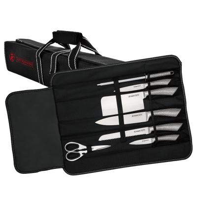 China Viable Kitchen Amazon King Hot Sale 7 Pcs Knife Set With Roll Bag Stainless Steel Chef Knife Sets For Cutting Meat for sale