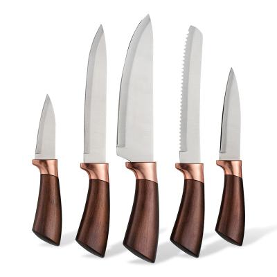 China Sustainable Knife Set,Premium 6-Pieces Kitchen Knife Set,Stainless Steel German Knife Set Gift Set With Block And Kitchen Block Knife for sale