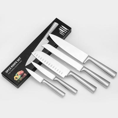 China Viable King Knife Set, 6pcs Professional German Chef Knife One Piece Kitchen Forging of Stainless Steel with Ergonomic Hollow Handle for sale