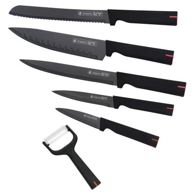 China Viable Kitchen King 6 Piece Handles For Chef Knife Set Elegant Cutlery Tool Kit With Gift Boxed Knife Set for sale