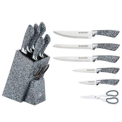 China Cocina viable de roi juego de cuchillo de cuisine with marble piezas de cuchillos 7 block gift set for sale