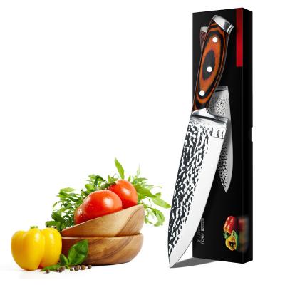 China Kitchen Sustainable King Chef Knife 8 inch with Wood Sheath - Japanese Damascus High Carbon Stainless Steel for sale