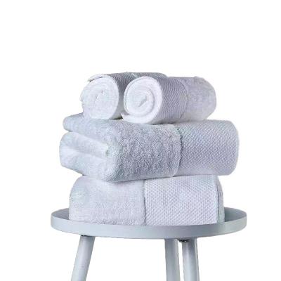 China Sustainable Wholesale Luxury Hotel Hand Towel Set 500-650GSM 100% Cotton Bath Towel With Custom Logo for sale