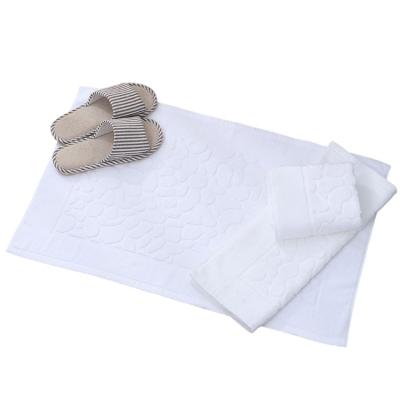 China Home and Hotel Bathroom Bedroom Cotton Floor Towel 100% Anti-Slip Bath Mat Non Slip for sale