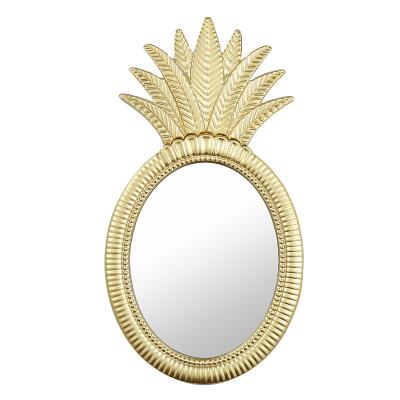 China Bling Euro Wall Mirror Pineapple Wall Mirror Cute Decorative Mirror Frame for sale