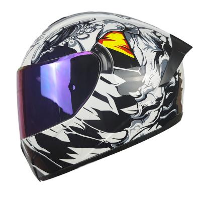 China Cool Road Motocycle Helmet 2021 Color Full Face Motorcycle Helmet Safety Jiekai Helmet for sale