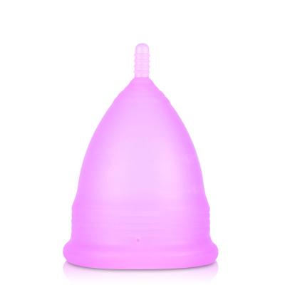 China Eco-friendly High quality 100% Medical Grade Reusable Silicone Safety Women Copa Menstrual Cup D-2 for sale