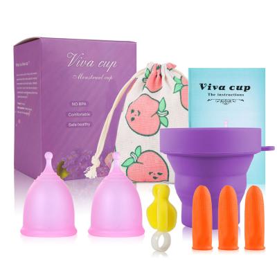 China wholesale 100% food grade Menstrual Cups Medical Reusable Medical Silicone Soft Menstrual Period Cup D-1 for sale