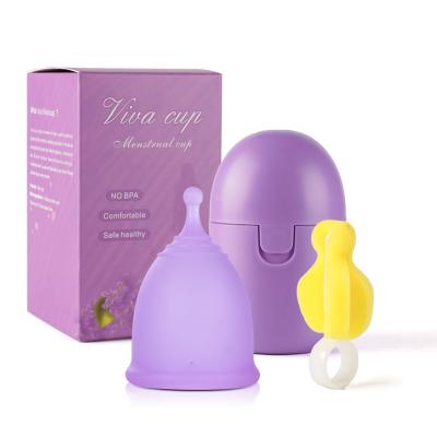 China Women Menstruation Period Organic Medical Grade Silicone Cups Gel Menstrual Cup D-1 for sale