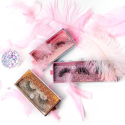 China Premium Quality Soft Natural Mink Eyelashes Reusable Strip Eyelashes 100% 20mm Hand Made Mink Lashes for sale