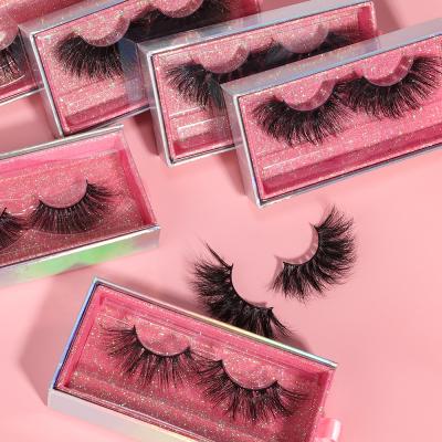 China 2021 natural soft handmade eyelashes beautiful wholesale mink eyelashes for sale