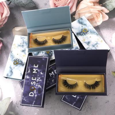 China 100% Real 100% False Eyelashes Customizable Natural Sensitive Mink Eyelashes 25mm Long Mink Eyelashes for sale