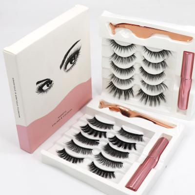 China Natural Logo Soft Custom Magnet Eyelashes Magnetic False Eyelashes Magnetic Eyeliner for sale