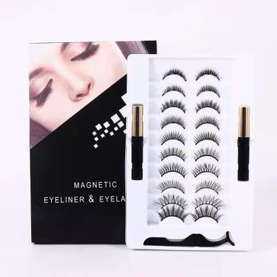 China Natural Soft Eye Lashes Silk Magnetic False Eyelashes 2021 New Styles Good Quality Magnets Eyelash for sale