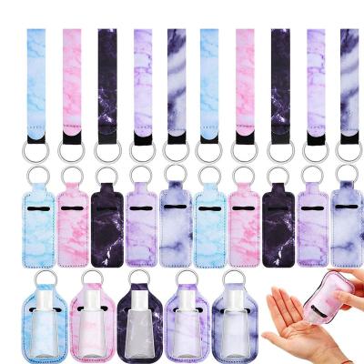 China Europe and America Bottles Holder Lanyard Marble Travel Bottle Keychain Holder Bracelet Lipstick Stick Holder Key Chain Reusable Bottle Containers Sets Lipstick Lipstick Lanyards bracelet key chain for sale