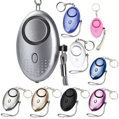 China Europe and America Alarm Bottles Amazon Hot Sale 130DB Lanyard Amazon Hot Sale 130DB Emergency SOS Song LED Siren Self-defense Security Self-defense Alarm Key Chain Portable Personal Alarm support bracelet for women for sale