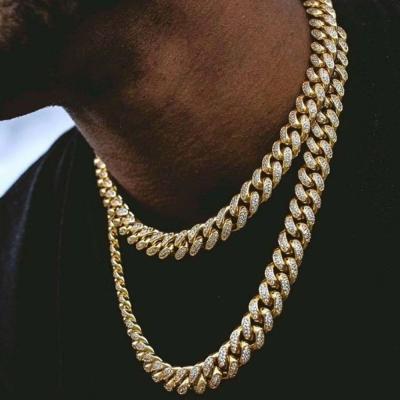 China Luxury Designer Chain Jewelry Women Necklace Diamond Men Jewelry Designer Necklace Hiphop Cuban Link Chain Mens Birthday Gift for sale