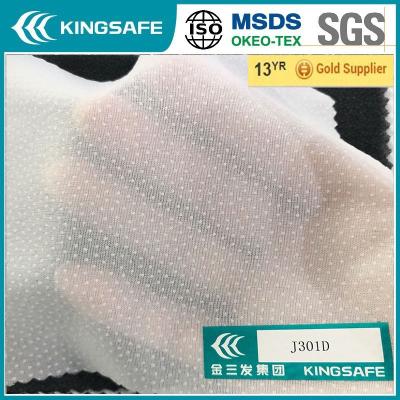 China Interlining elastic white fusible woven polyester for suit-dress interlining for sale