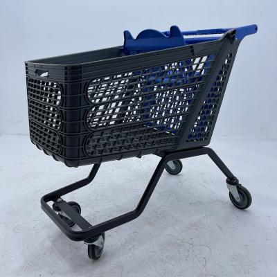 China Unfolding plastic supermarket trolley and retail store for sale