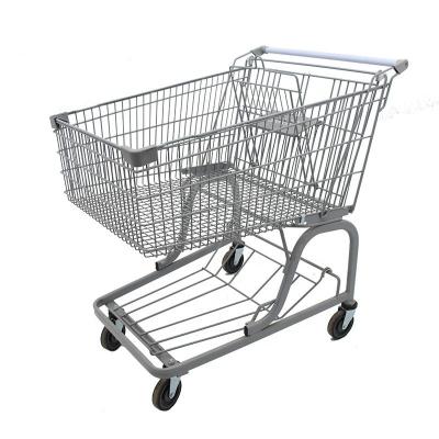 China Strong Heavy Duty 240L Supermarket American Style Shopping Trolleys With Large Capacity For 2023 for sale