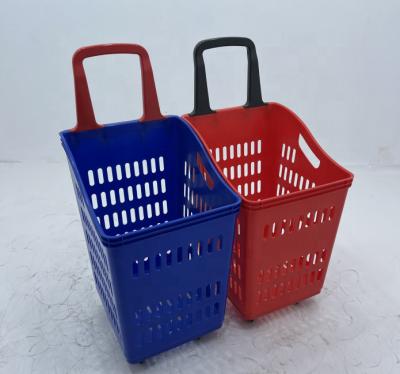 China PP Plastic Baskets Small Food Hand Basket Supermarket Shopping Basket for sale