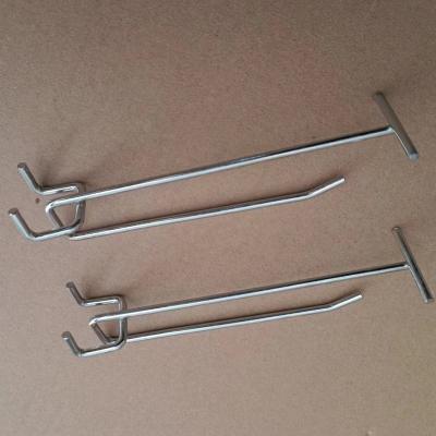 China Supermarket Goods Display Display Single Metal Hook Supermarket Used Wire Hooks for sale