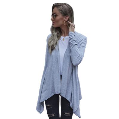 China Hot sale anti-pilling new style ladies sweater jacket ladies large size shirt casual simple loose cardigan mid length for sale