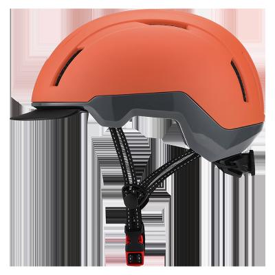 China Manufacturer Customized Cycling Helmet Cycle Helmet City Light Durable Integrally Molding Lightweight Helmet With Sun Visor for sale