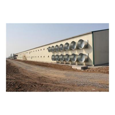 중국 Steel Fabricated House Prefab Shed Steel Structure Poultry Farm Building Broiler House Design 판매용