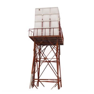 China Cylindrical Frame Steel Structure Water Tank Tower 10m for sale