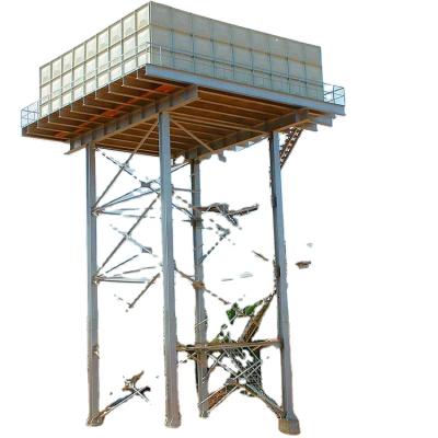 China Frame Part Elevated Steel Tower Galvanized Steel Water Tank for sale