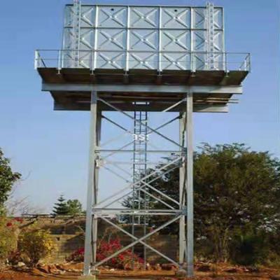 China Sight Part Steel Structure Water Tower Tank For Sale Te koop