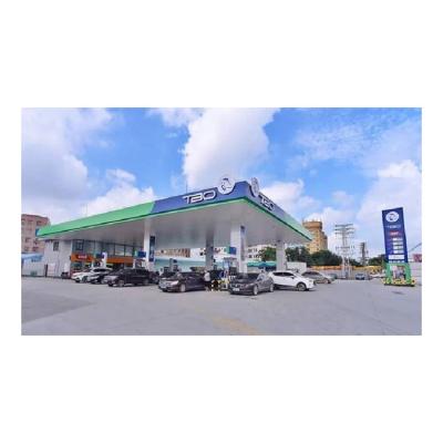 China Steel Fabricated House Gas Station Construction Design Steel Structure Workshop Buildings for sale