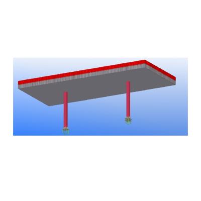 China Steel Fabricated House Low Cost Of Gas Station Canopy Metal Roof For Gasoline Fuel Station Outdoor Use for sale